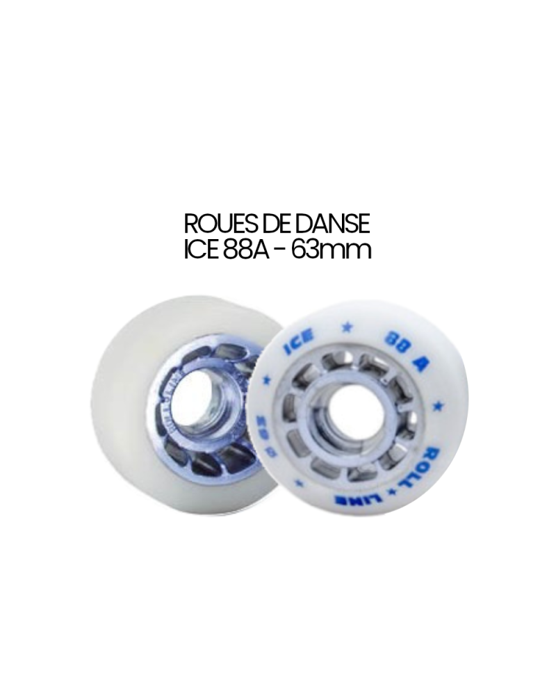 Pack Roues Ice63mm + Abec3 + Entretoises